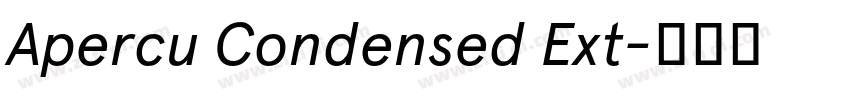 Apercu Condensed Ext字体转换 Apercu Condensed Ext字体转换